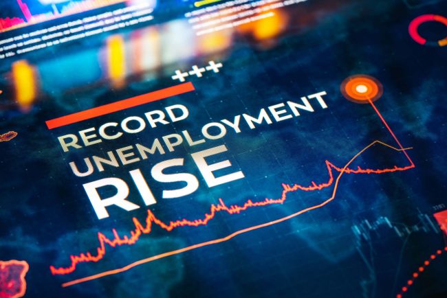 Record Unemployment Rise Statistics with Charts and Diagrams